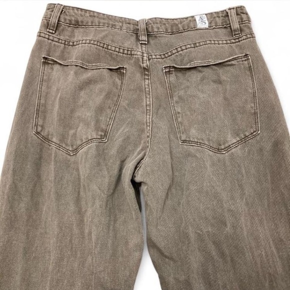 Altar’d State Straight Leg Bootcut Distressed Brown Denim Jeans, Women’s Size 28 - Picture 5 of 8